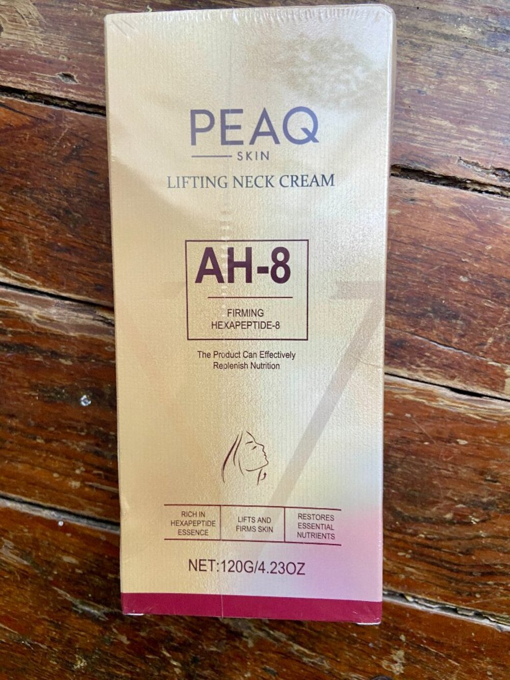 PEAQ Skin Lifting Neck Cream. AH-8 Firming Hexapeptides-8. 4.23 Oz. New Sealed